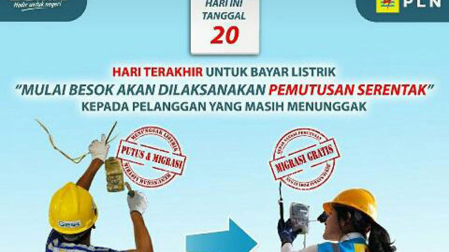 Ngeri Nian… Lewat Tanggal 20 Belum Bayar, Aliran Listrik Akan Diputus