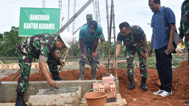 Korem 042/Gapu Dirikan Koramil di Geragai, Bukti Keharmonisan TNI - Rakyat