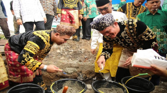 Ketua DPRD Sungaipenuh Hadiri Peletakan Batu Pertama Gedung Dakwah Muhammadiyah II