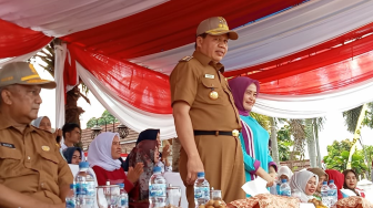 Lomba Gerak Jalan Meriahkan HUT ke-77 Kemerdekaan RI di Sarolangun