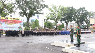 Danrem 042/Gapu : Sinergitas dan Soliditas TNI-Polri Sumber Kekuatan Strategis