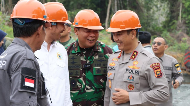 Kapolda Jambi Ikut Tinjau Kawasan Karhutla di Lokasi Karya Bakti