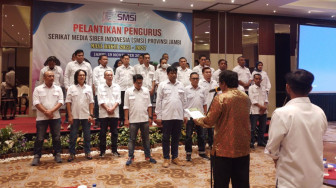 Pengurus SMSI Jambi Periode 2022 - 2027 Dilantik