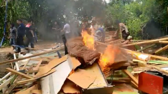 Pulau Pandan Digerebek Lagi, Polisi Hancurkan Basecamp Tempat Pesta Narkoba