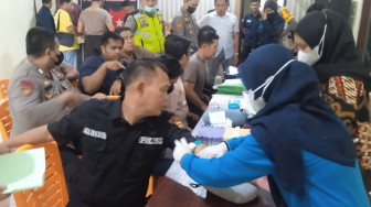 Dokkes Polda Jambi Cek Kesehatan Personel Polres Muaro Jambi