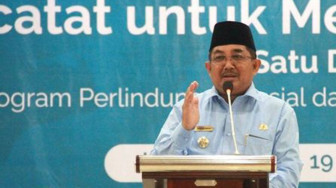 Bupati Tanjabbar Hadiri Rakor Regsosek Tanjungjabung Barat