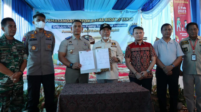 Gema Pasang Patok Anti Cekcok Anti Caplok