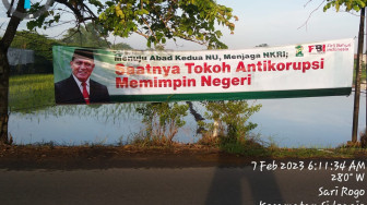 Spanduk Pesan Antikorupsi Bergambar Firli Bahuri Hiasi Jatim