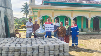 KKKS Pertamina EP Adera Field Serahkan Bantuan Pembangunan Masjid Al-Muttaqin