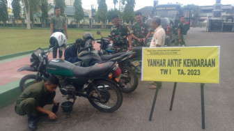 Tim Yanhar Denpal Jambi Periksa Materiil TNI AD Jajaran Korem 042/Gapu