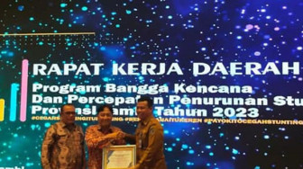 Tanjungjabung Barat Raih Penghargaan Penurunan Prevalensi Stunting Terbaik