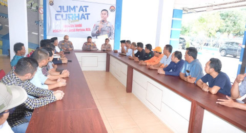 Curhat ke Polda Jambi, Sopir Batu Bara Minta Tambang Batu Bara Dibuka Lagi