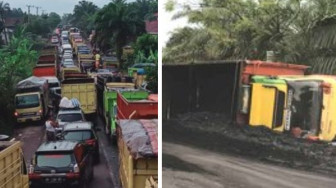 Jambi - Sarolangun Macet 22 Jam, Warga : Tutup Saja Tambang Batu Bara itu.