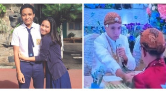 Adira Rizky Nugroho  lulusan terbaik Akpol 2022 menikah dengan Aqila, putri Kasum TNI Letjen Bambang Ismawan.