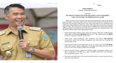 Hore...Kedai Makanan Boleh Buka di Kota Jambi Selama Ramadhan...Asal Ditutup Dengan Tirai