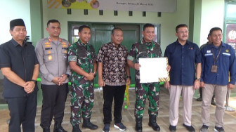 Danrem 042/Gapu Bersama SKK Migas - PetroChina International Jabung Resmikan Gedung Koramil Geragai Senilai 4,6 Miliar