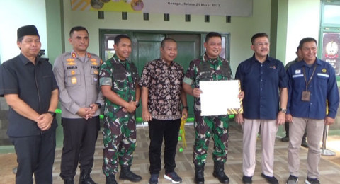 Danrem 042/Gapu Bersama SKK Migas - PetroChina International Jabung Resmikan Gedung Koramil Geragai Senilai 4,6 Miliar