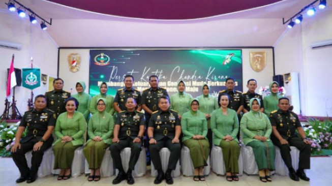 Syukuran HUT Ke-77 Persit KCK, Ini Pesan Pangdam II/Sriwijaya