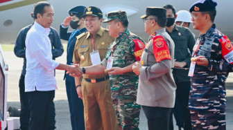 Anjangkarya ke Lampung, Presiden Jokowi Tinjau Pasar dan Jalan