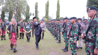 Edi Purwanto Hadiri Penyambutan Satgas Yonif Raider 142/KJ