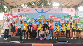 Fun Run Meriahkah Hari Bhayangkara, Kapolda dan Kasrem Sumbang Hadiah