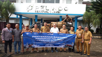 PT. Pelindo Regional II Jambi Serahkan 11 Ekor  Hewan Qurban Untuk Warga Sekitar Perusahaan, 4 Desa di Muaro Jambi Dapat Juga