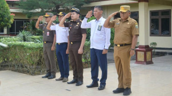 Sekda Muarojambi Hadiri Apel Gelar Pasukan Operasi Patuh 2023