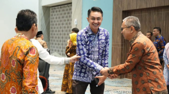 Pj Bupati Muarojambi Hadiri RUPS Bank 9 Jambi