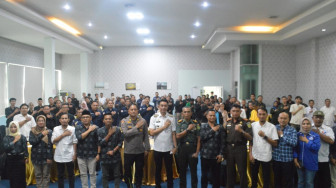 Pj Bupati Muaro Jambi  Menghadiri Penetapan Daftar Pemilih Tetap di Kabupaten Muaro Jambi
