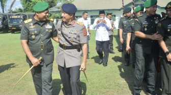 Kapolda Jambi Hadiri Serah Terima Jabatan Komandan Batalyon Infanteri Raider 142/KJ
