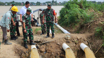 Danrem 042/Gapu Cek Proyek Water Intake Sungai Batanghari di Lokasi PT WKS