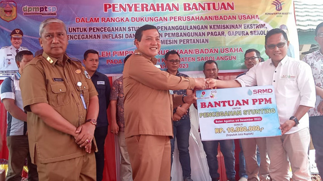 SKK Migas - SRMD Salurkan Bantuan Penanganan Stunting dan Pembangunan Pagar Sekolah