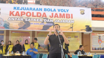 Polda Jambi Gelar Kejuaraan Bola Voli, Perebutkan Hadiah Puluhan Juta Rupiah