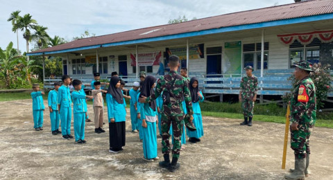 Sisi Lain TMMD di Tanjabtim, Diterima Baik Warga, Ada Tentara Ngajar Ngaji