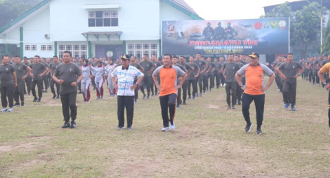 Polda Jambi dan Korem Garuda Putih Jaga Kekompakan