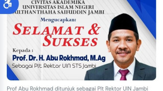 Kemenag Tunjuk Abu Rokhmad sebagai Plt Rektor UIN Jambi