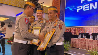 Ditlantas Polda Jambi Terima Penghargaan Pelayanan SINAR Terbaik