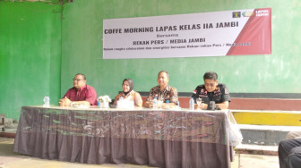 Ngopi Bareng, Lapas Jambi Tingkatkan Sinergitas dengan Insan Pers