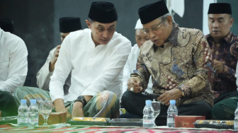 Mantan Ketua NU, KH.Said Aqil Siradj Pendukung Capres Anies Baswedan Tabliq Akbar di Muaro Jambi.