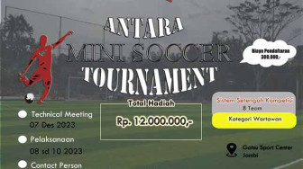 ANTARA Jambi Gelar Turnamen Mini Soccer