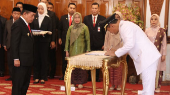 Lantik Pj Bupati Kerinci, Al Haris Minta Asraf Kawal Pemilu Serentak 2024