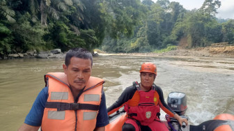 Bocah Desa Guguk Hanyut Diseret Derasnya Arus Sungai Batangmerangin