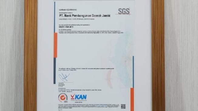 Sudah Punya Sertifikasi ISO 27001:2013, Bank Jambi Ajak Warga Jambi Menabung