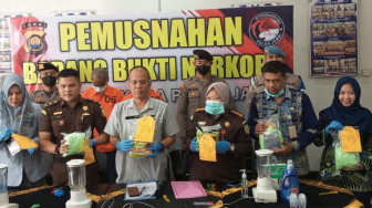 Narkoba Seharga Hampir 6 Miliar Rupiah Dimusnahkan