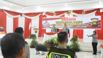 Wakapolda Jambi Minta Personel Polres Tanjabtim Matangkan Persiapan Pengamanan Pemilu 2024