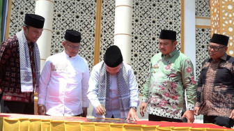 Al Haris Resmikan Masjid Baiturrahim Rantau Keloyang, Masjid Kecamatan Termegah se-Kabupaten Bungo