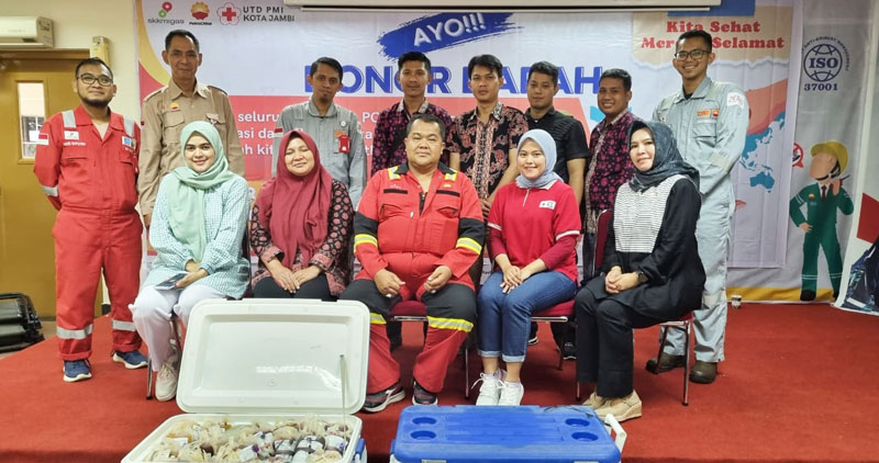 Tim kegiatan donor darah PetroChina International Jabung Ltd | dod