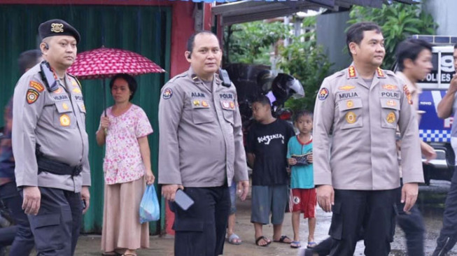 Tim Pamatwil dan Pamenwas Polda Jambi Tinjau TPS di Kuala Tungkal