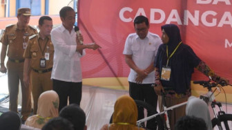 Presiden Jokowi Dialog dengan Warga Merangin