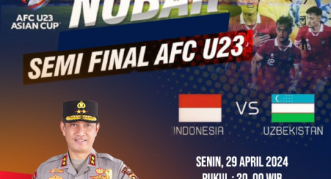 Polda Jambi Gelar Nobar Piala Asia U-23